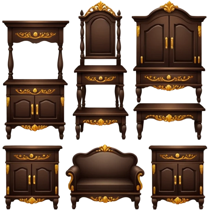 set offurniture emoji