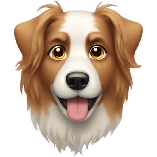 Dog with lots of hair  emoji