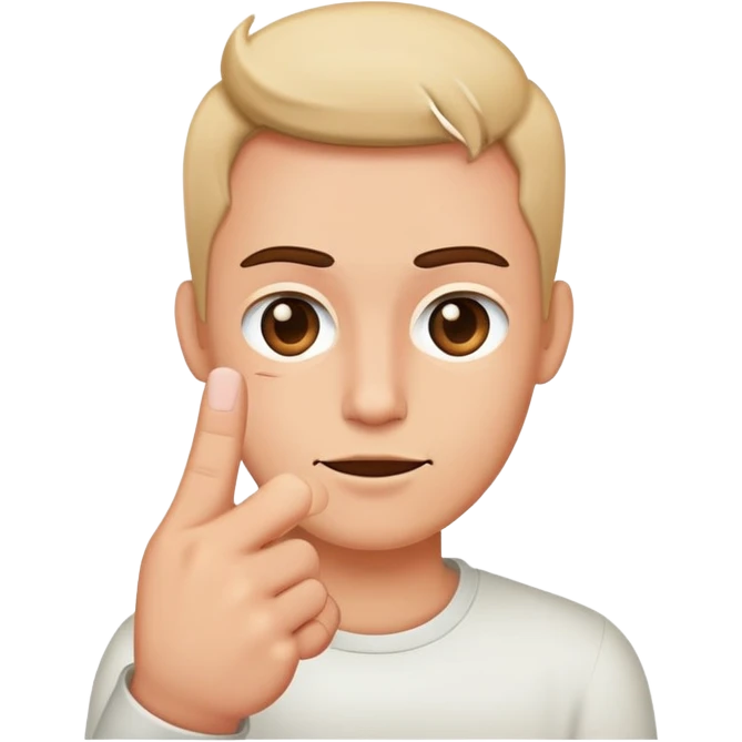 A face with middle finger emoji