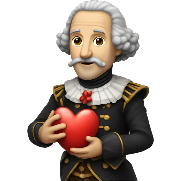 Cervantes holds his heart in his hand emoji