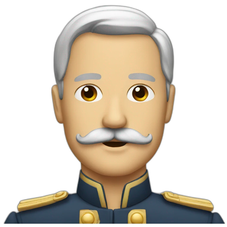 General with a mustache emoji