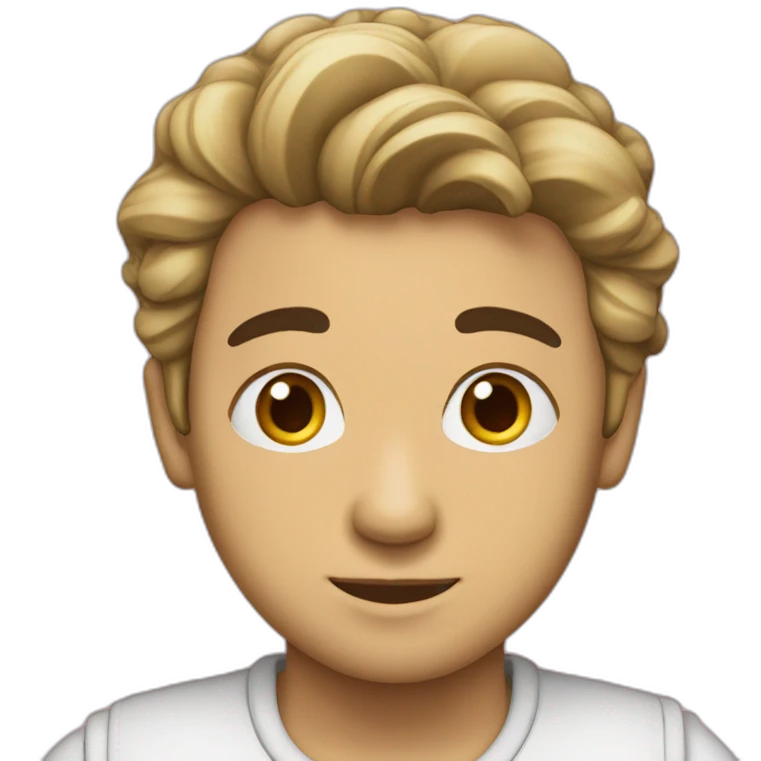 رجل حنطي بلحية سوداء خفيفة emoji