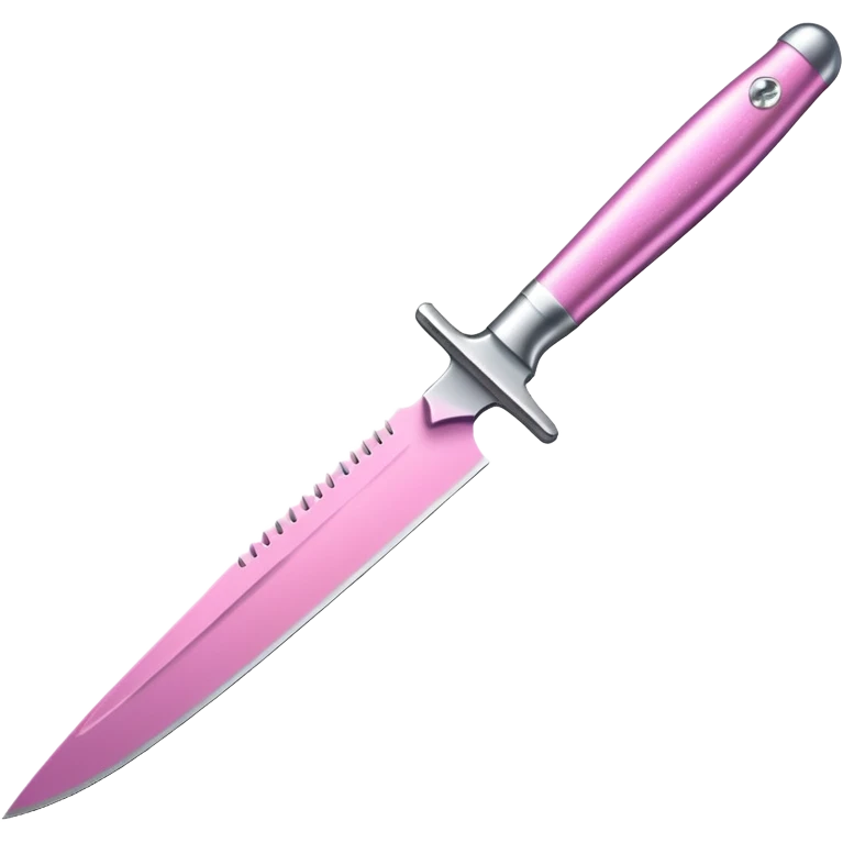 glitter pink knife emoji