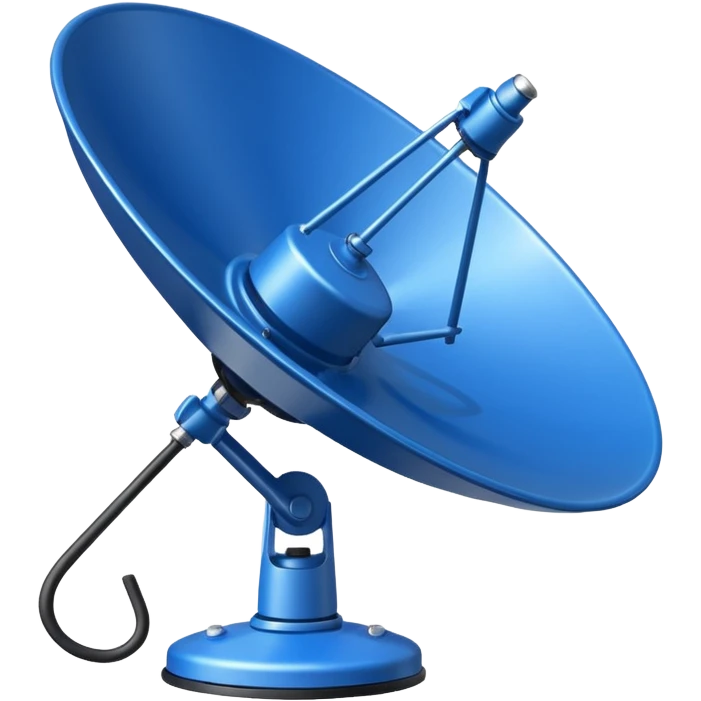 blue sattelite dish emoji