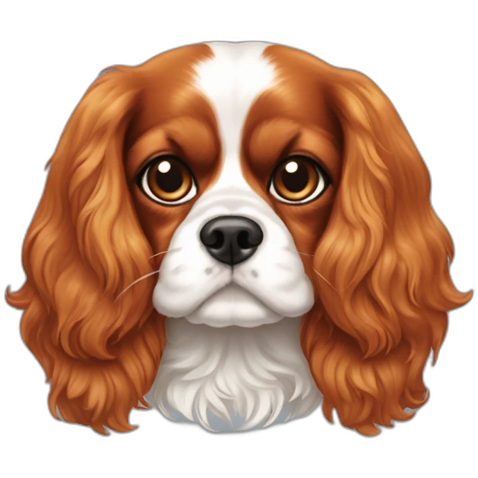 Cavalier king charles frite emoji