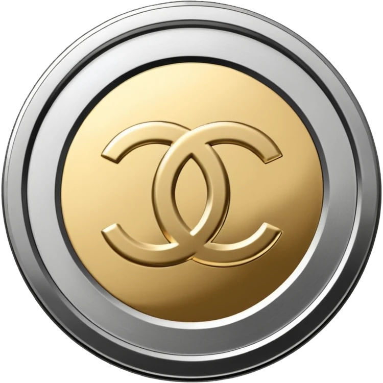 Chanel white coins emoji