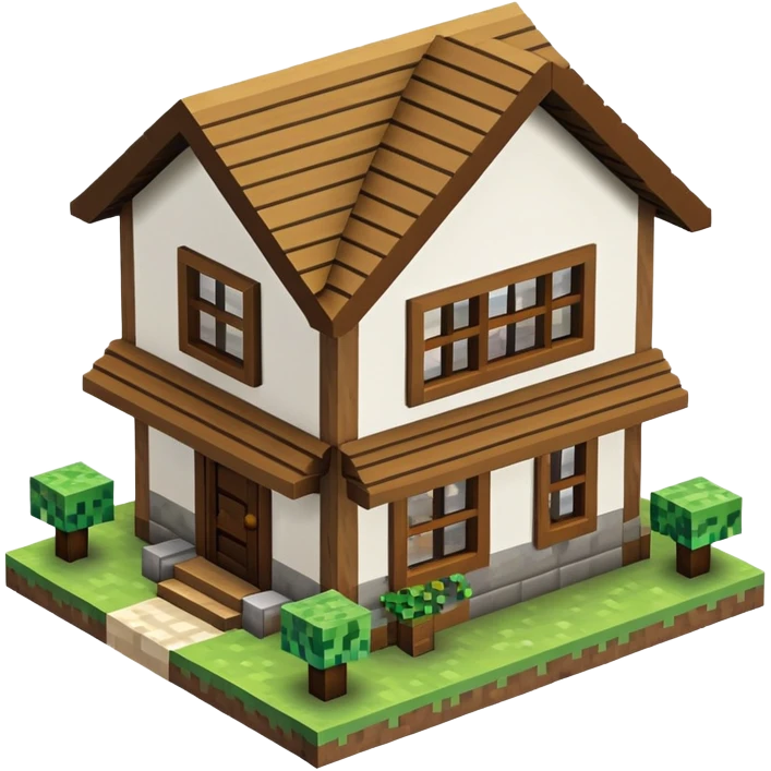 Minecraft house emoji