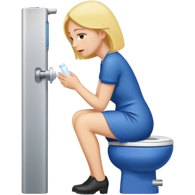 Woman pissing emoji