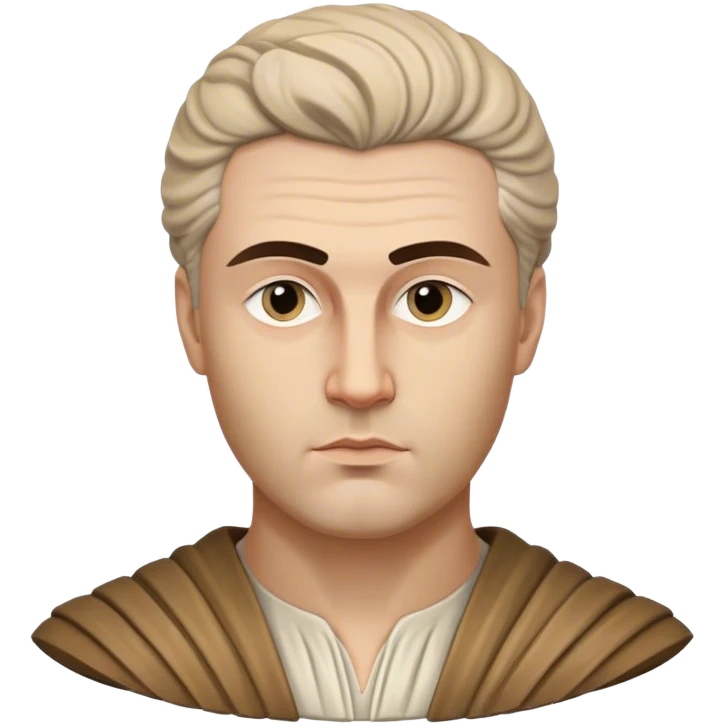 Cinematic Realistic Ivan Meštrović Portrait Emoji, depicted as a renowned Croatian sculptor with thoughtful eyes and classical attire, rendered with intricate textures and dramatic artistic lighting that captures his creative genius. emoji