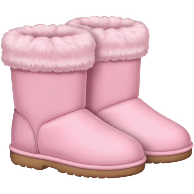 Soft pink boots sleepers emoji