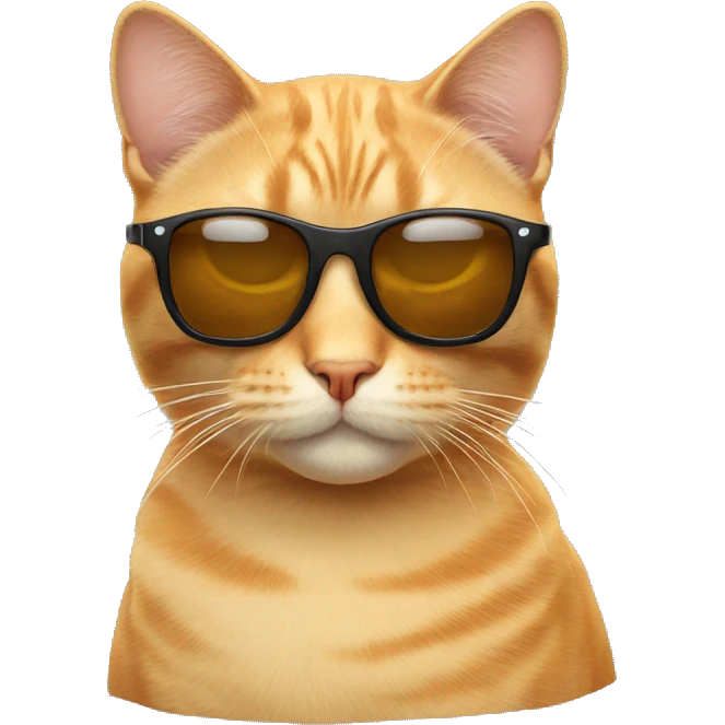 Cat with sunglasses emoji
