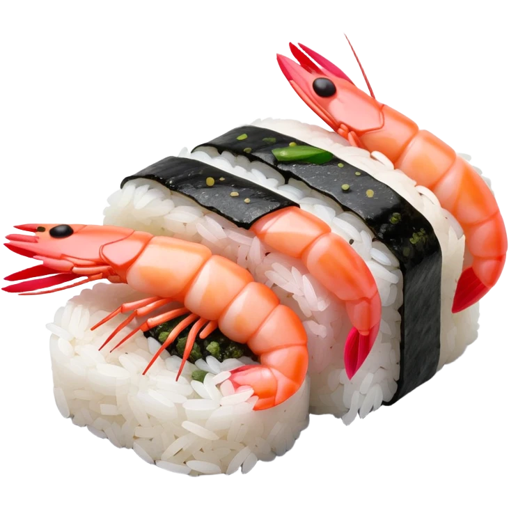 Shrimp sushi emoji