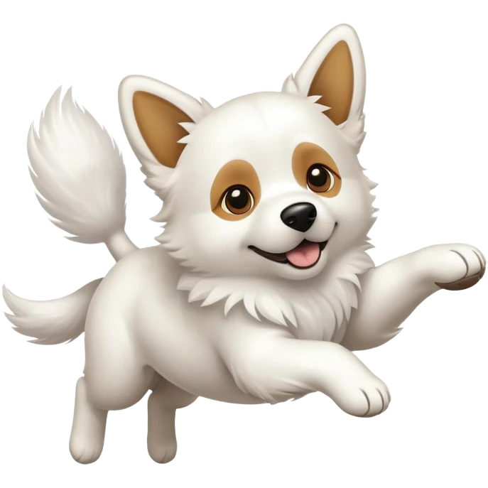 Dog fliying emoji