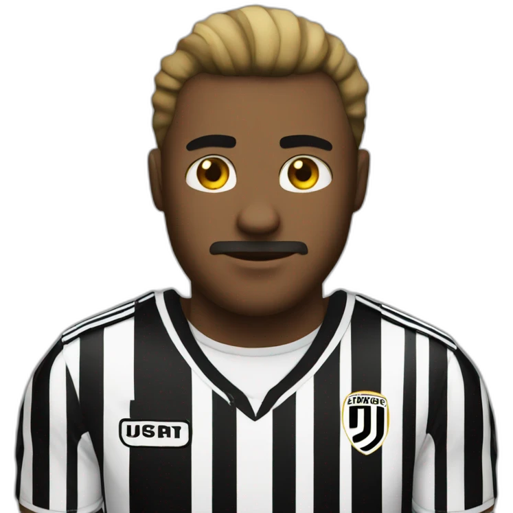 guy with juventus shirt handcuffed in front emoji