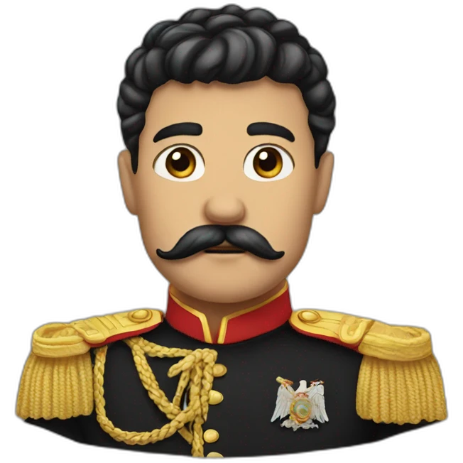 Boy dictator funny mustache emoji