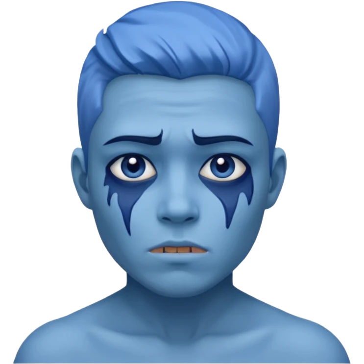 Aching Blue balls emoji