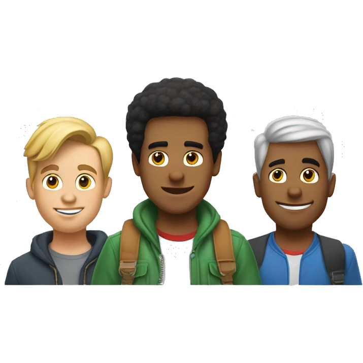 Huey, Dewey, and Louie emoji