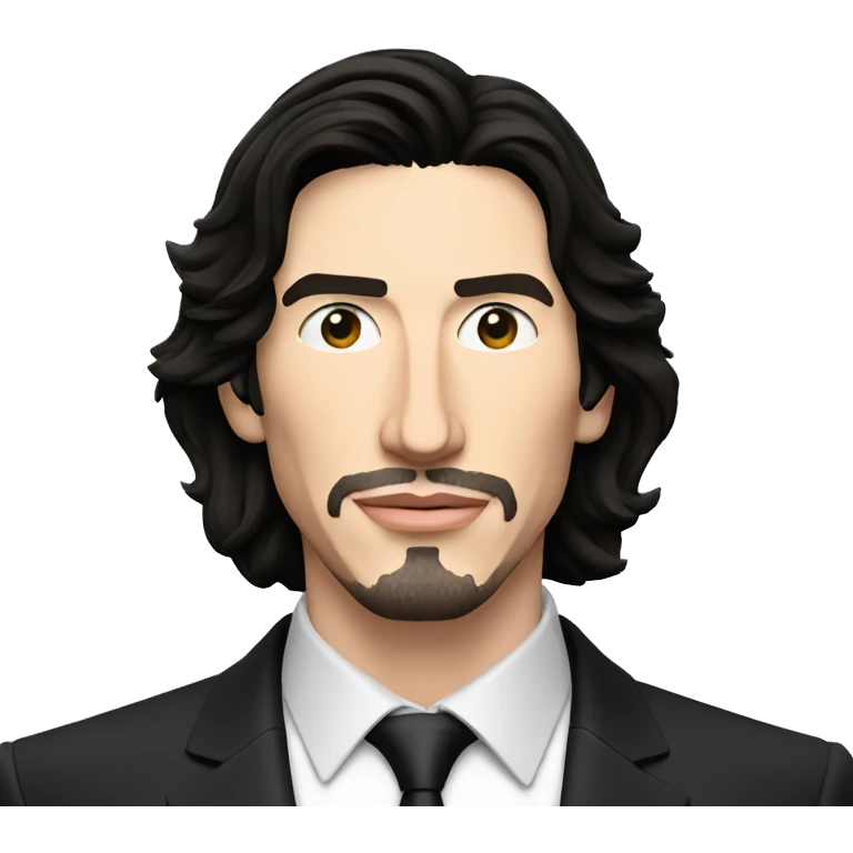 Adam Driver in black suit holding a Neuralyzer  emoji