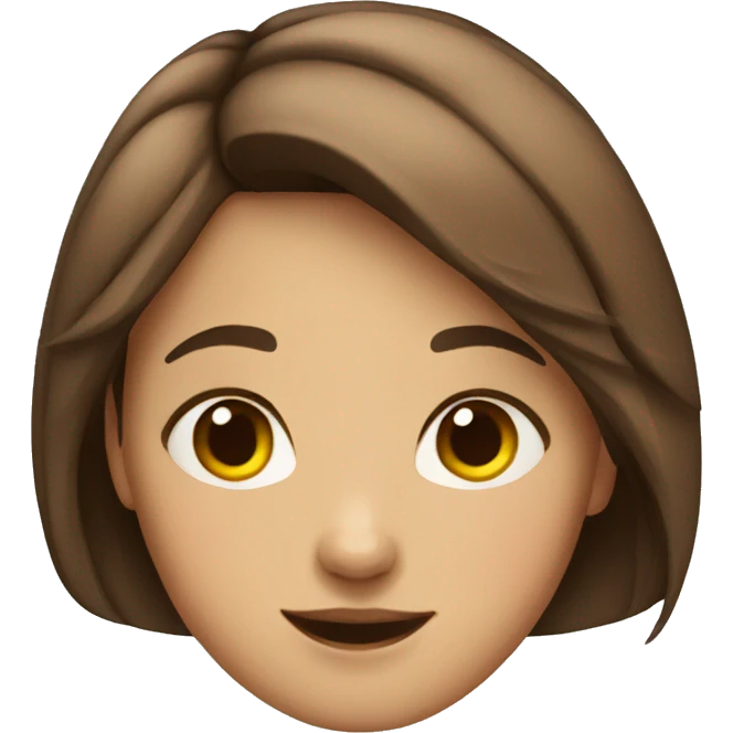 "girl with short brown hair" emoji