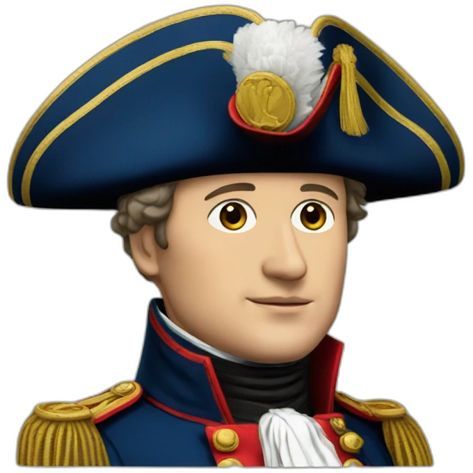 Napoleon with his hat emoji