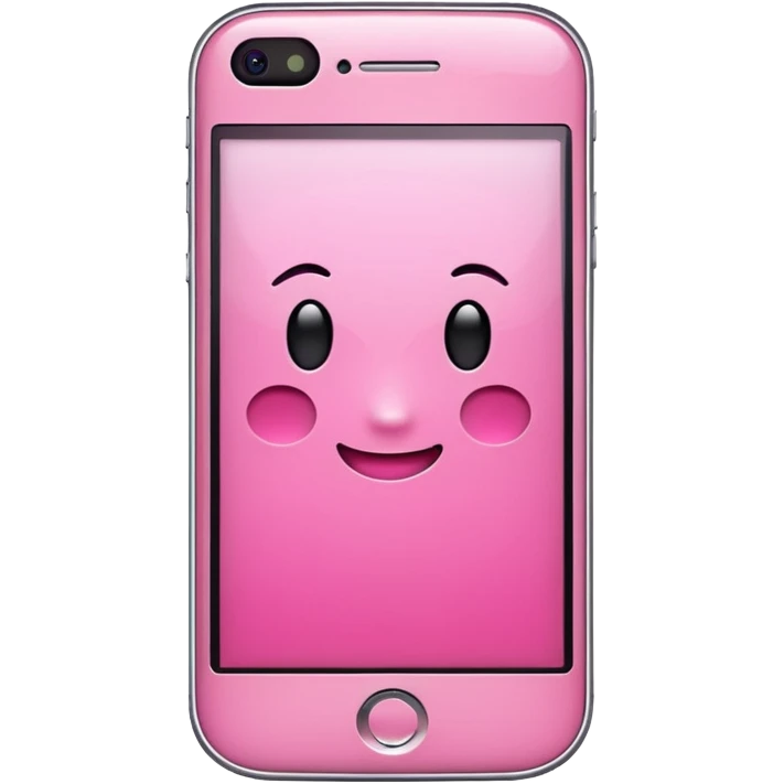 pink cell phone emoji