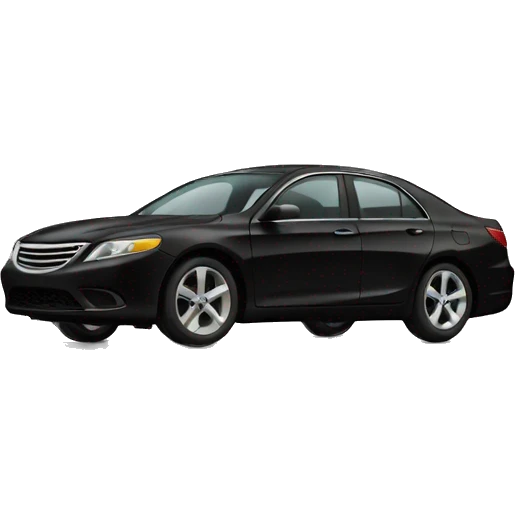 make emoji with black sedan car emoji