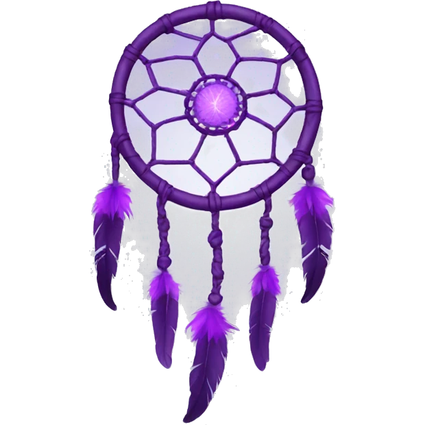 Purple dreamcatcher emoji