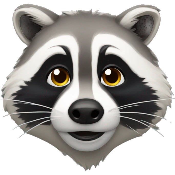 Racoon head  emoji