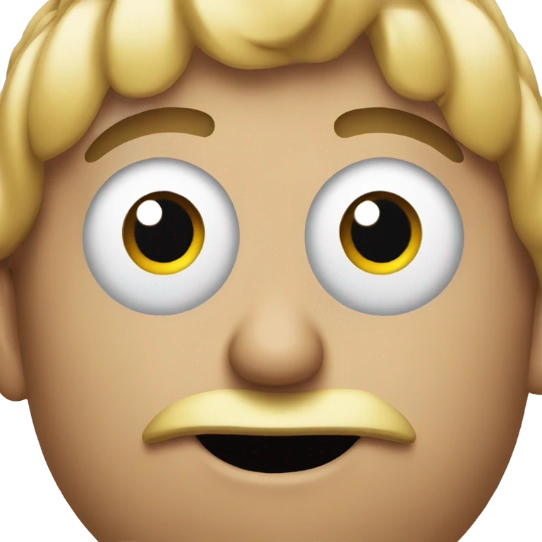 Emoji with wide eyes looking to the side emoji
