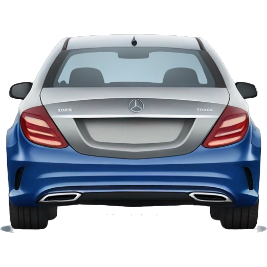 Blue Mercedes c300e emoji