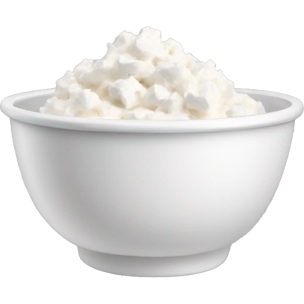 cottage cheese in a bowl emoji