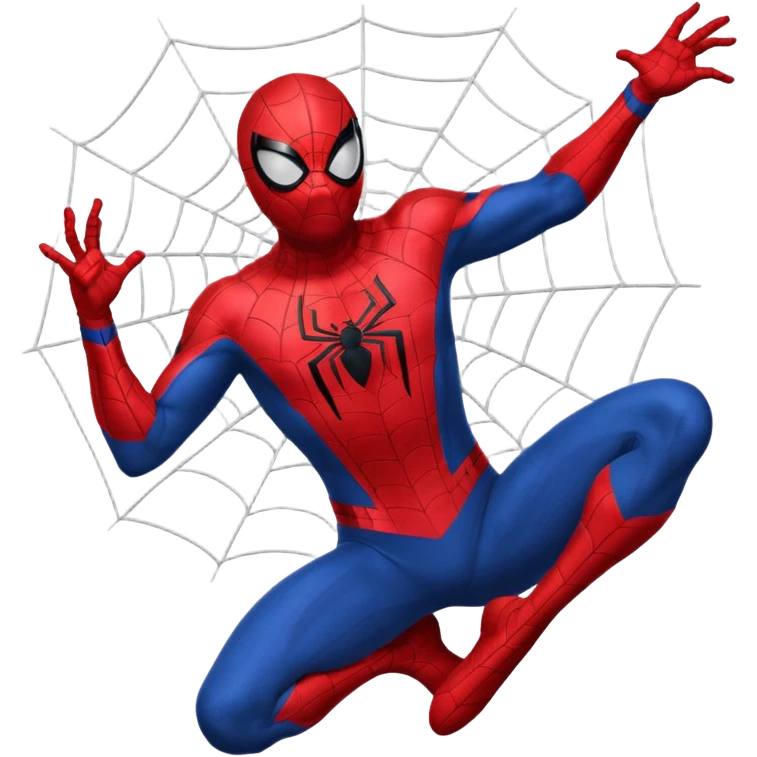 Spider man lanzando telarañas emoji