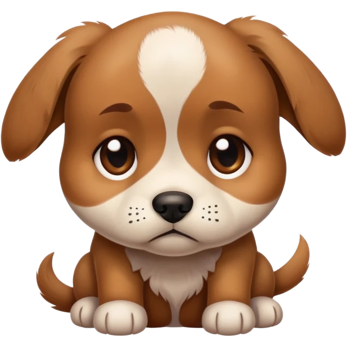 Sad puppy emoji