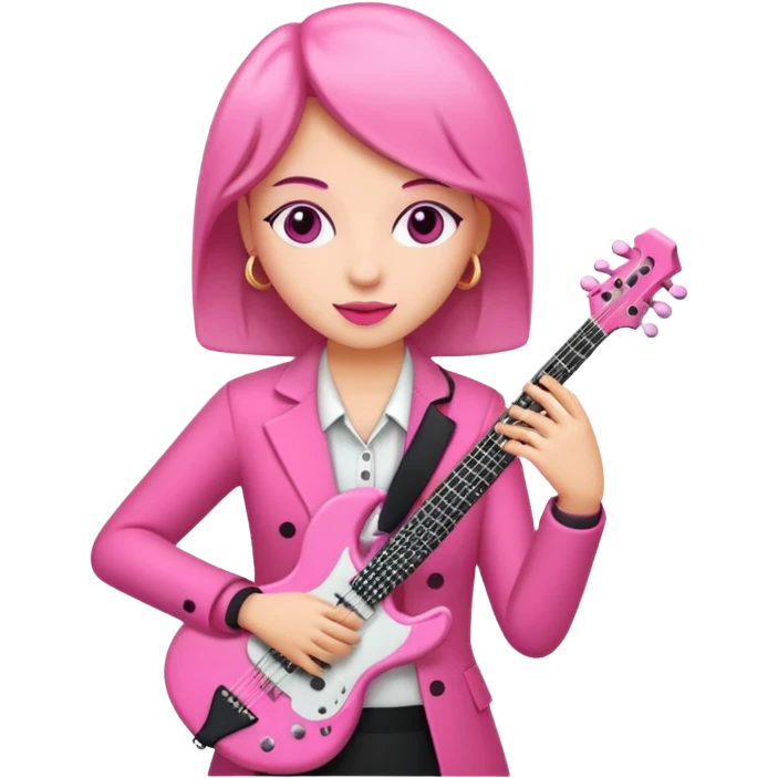 pink musician woman  emoji