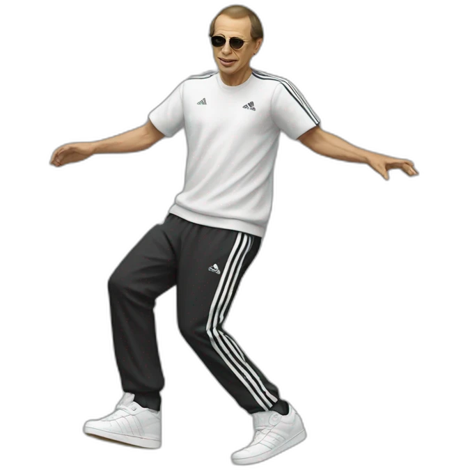 dancing gopnik in adidas emoji