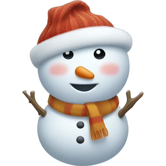 Cute snowman  emoji
