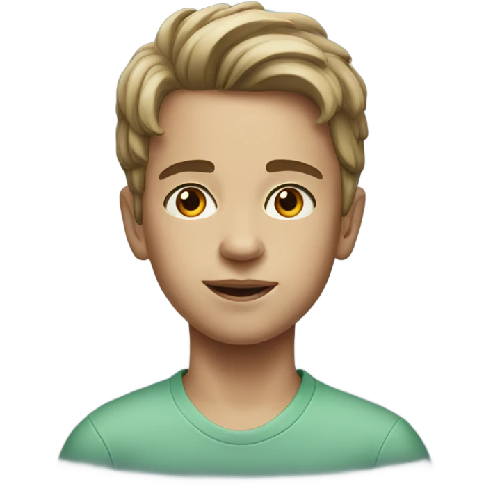 realistic portrait of a boy emoji