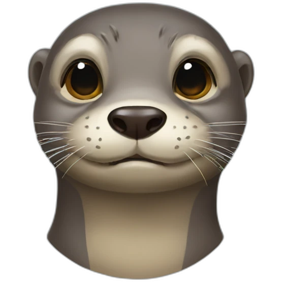 Alien otter emoji