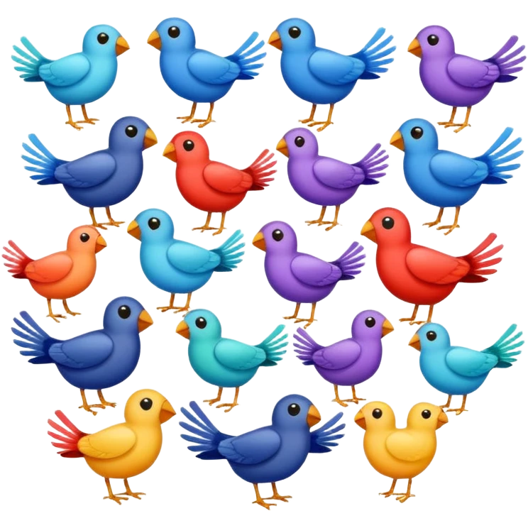 birds emoji