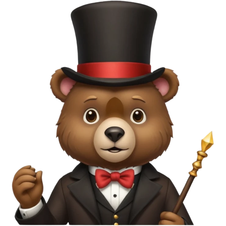 magician bear emoji