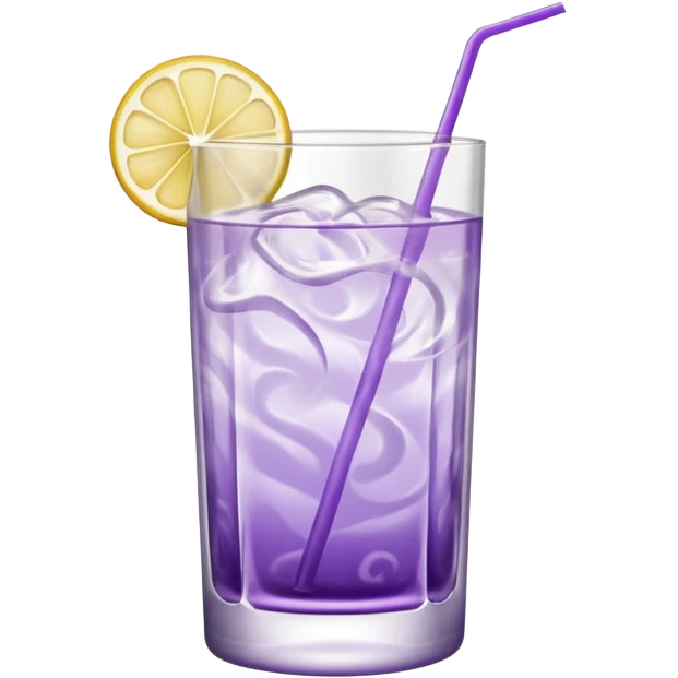 Cocktail light purple with high glass emoji