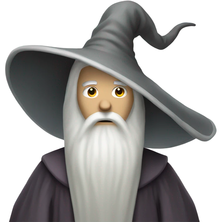 White wizzard with pointy hats emoji