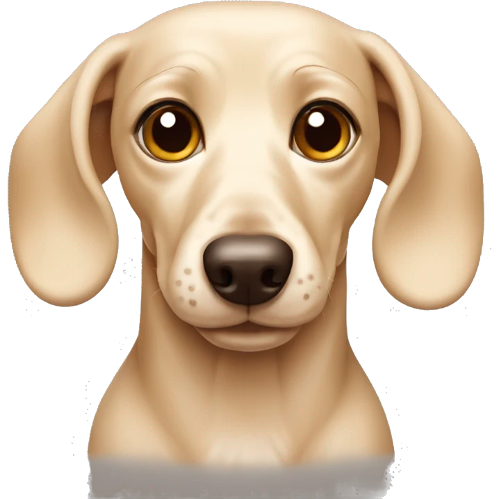 Cream dachshund  emoji
