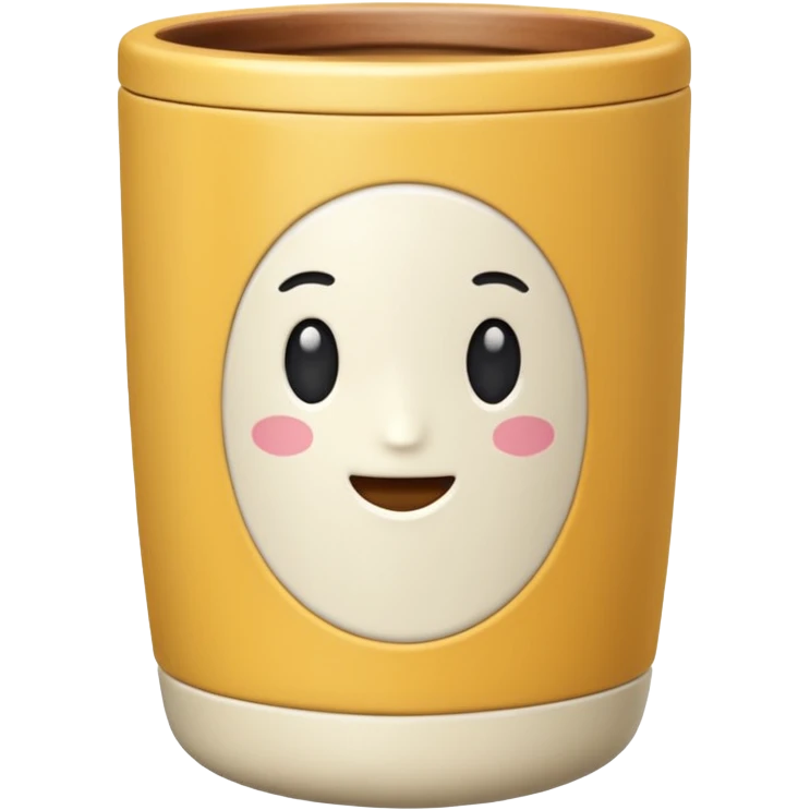 ivory-colored tumbler emoji