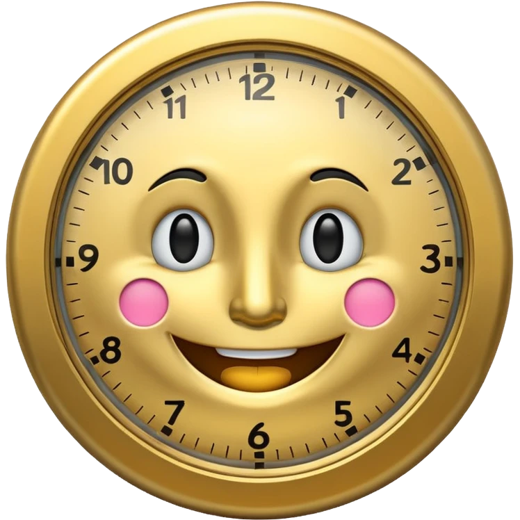 Clock it smile emoji