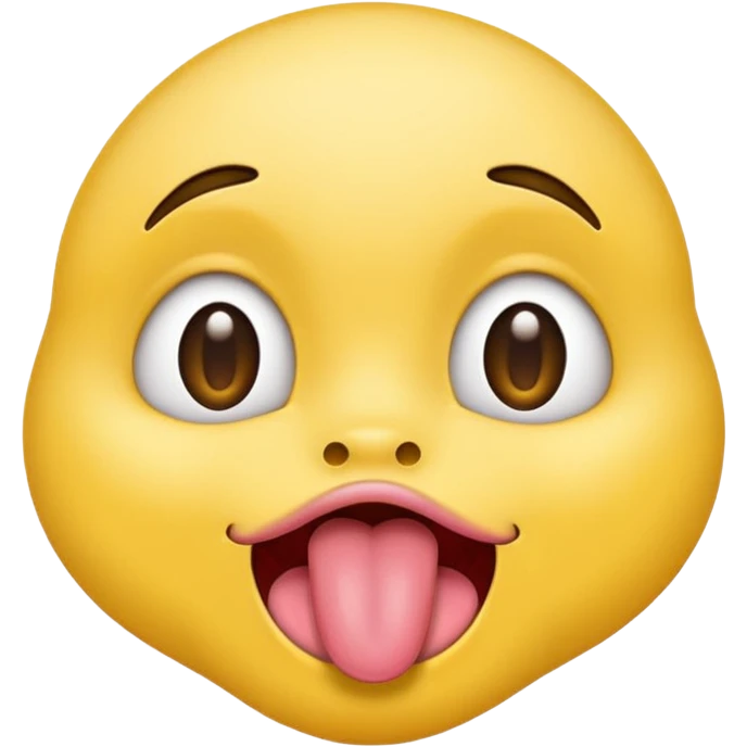make a cross eyed esotropia emoji with tounge out emoji