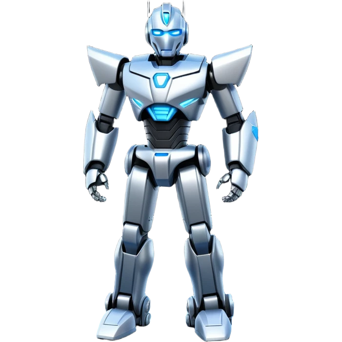 fullbody silver optimus tesla bot emoji
