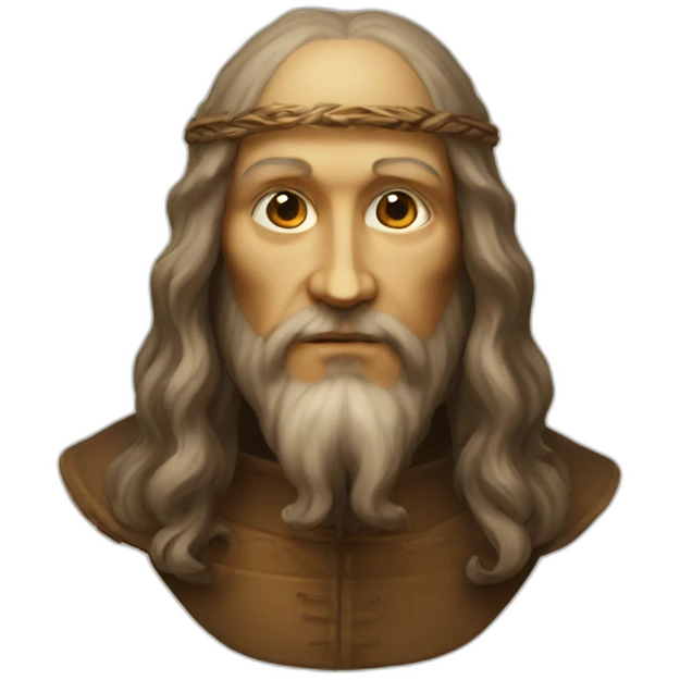 leonardo da vinci forward head emoji