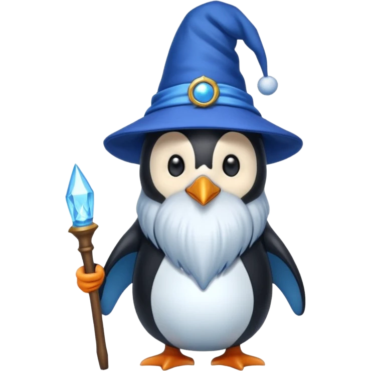 Penguin Wizard emoji