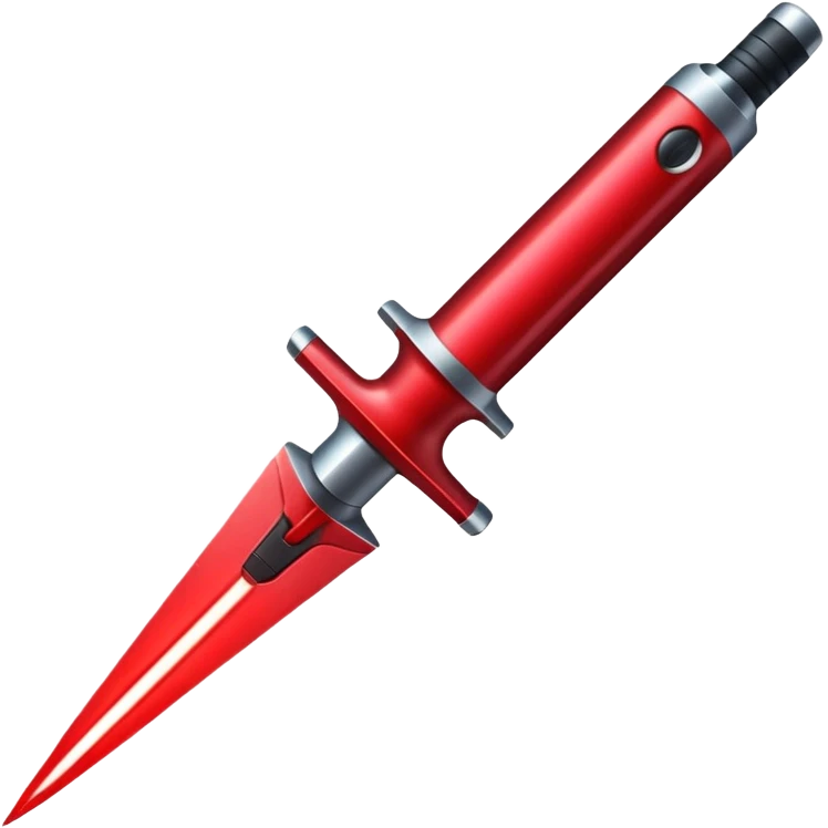 red lazer knife emoji